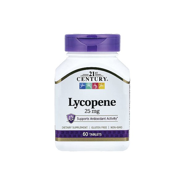 Licopeno 25mg 60 Comprimidos - 21st Century
