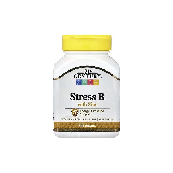Stress B com Zinco 66 Comprimidos - 21st Century