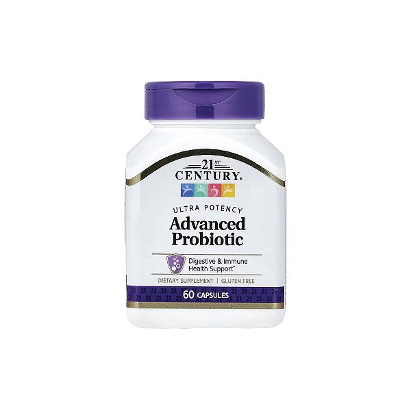 Probiótico Avançado Ultrapotente 60 Cápsulas - 21st Century