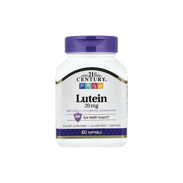 Luteína 20mg 60 Cápsulas Softgel - 21st Century