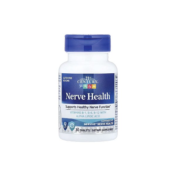 Nerve Health Saúde dos Nervos 30 Comprimidos - 21st Century