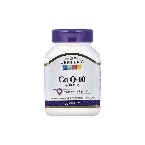 Coenzima CoQ-10 400mg 30 Cápsulas Softgel - 21st Century