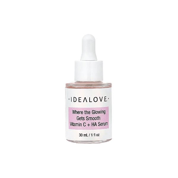 Sérum Facial Vitamina C + Ácido Hialurônico Where the Glowing Gets Smooth 30ml - Idealove
