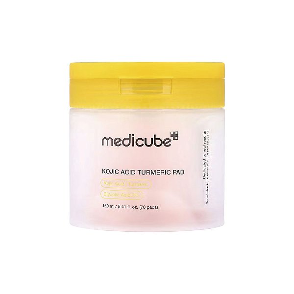 Discos Tônicos Esfoliantes de Cúrcuma e Ácido Kójico Kojic Acid Turmeric Pad 70 Discos - Medicube