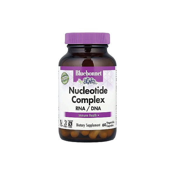 Complexo de Nucleotídeos RNA / DNA Nucleotide Complex 60 Cápsulas - Bluebonnet Nutrition
