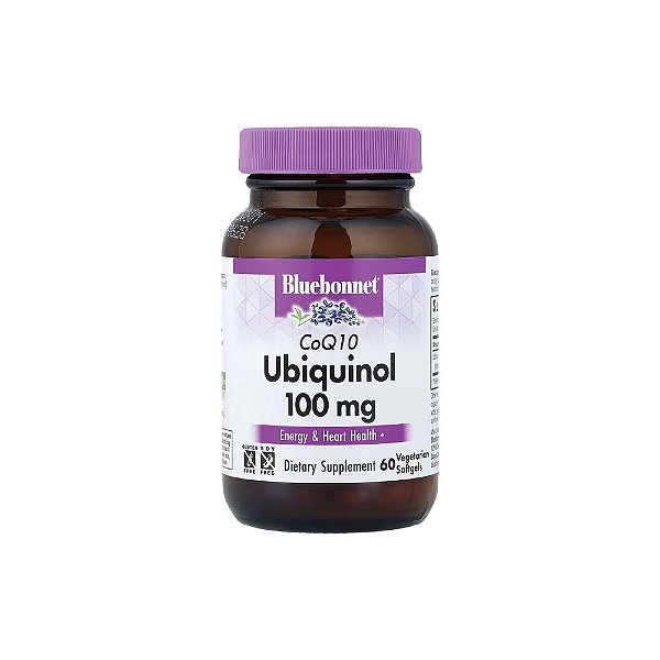 Ubiquinol CoQ10 100mg Kaneka Ubiquinol 60 Softgels - Bluebonnet Nutrition