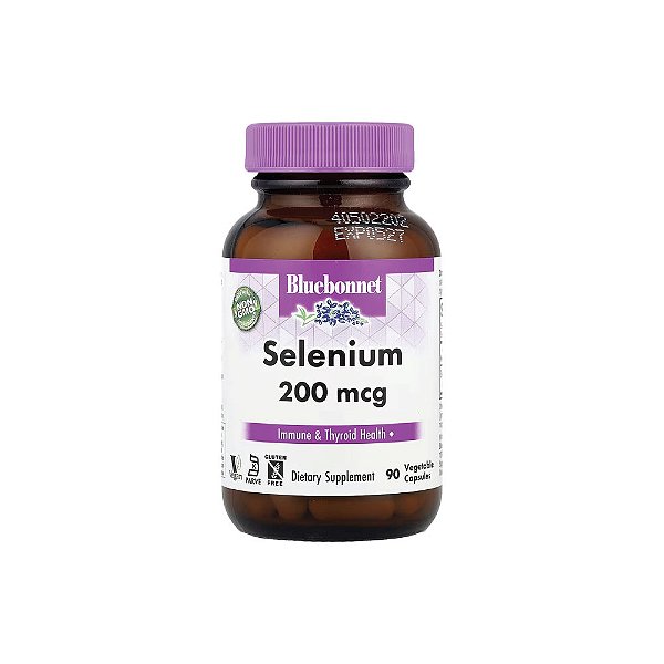 Selênio 200mcg Selenium 90 Cápsulas - Bluebonnet Nutrition