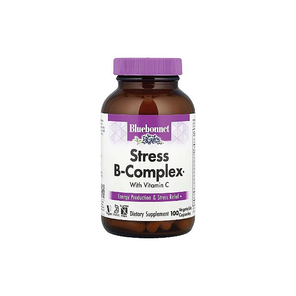 Complexo B para Alívio do Estresse Stress B-Complex 100 Cápsulas - Bluebonnet Nutrition