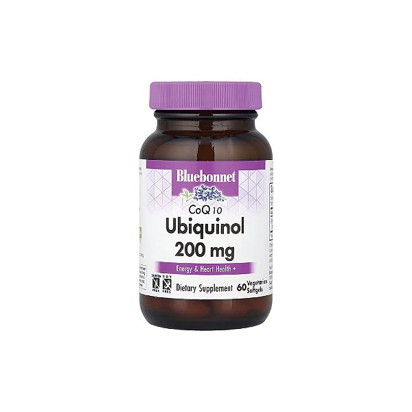 Ubiquinol CoQ10 200mg Kaneka Ubiquinol 60 Softgels - Bluebonnet Nutrition
