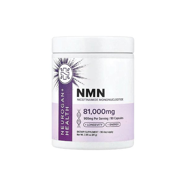 NMN Nicotinamida Mononucleotídeo 900mg 90 Cápsulas - Neurogan Health