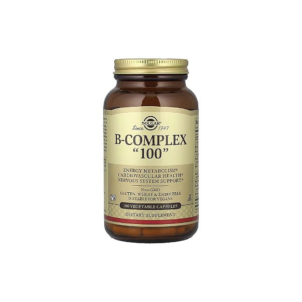 Complexo B 100 B-Complex 100 100 Cápsulas Vegetais - Solgar