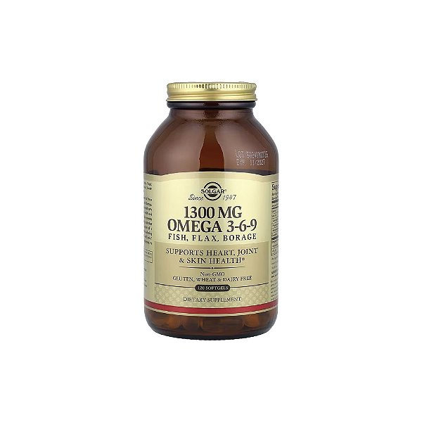 Ômega 3-6-9 120 Cápsulas Gelatinosas Moles - Solgar