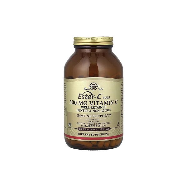 Ester-C Plus Vitamina C 500 mg 250 Cápsulas Vegetais - Solgar