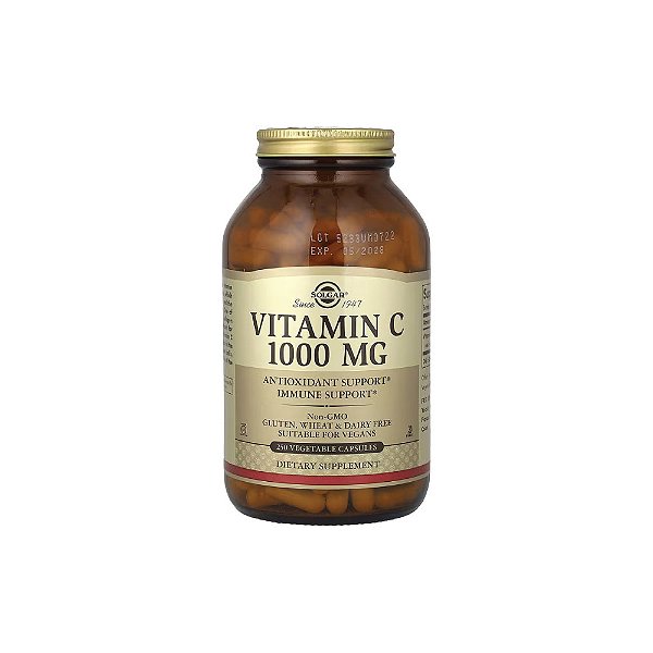 Vitamina C 1.000 mg 250 Cápsulas Vegetais - Solgar