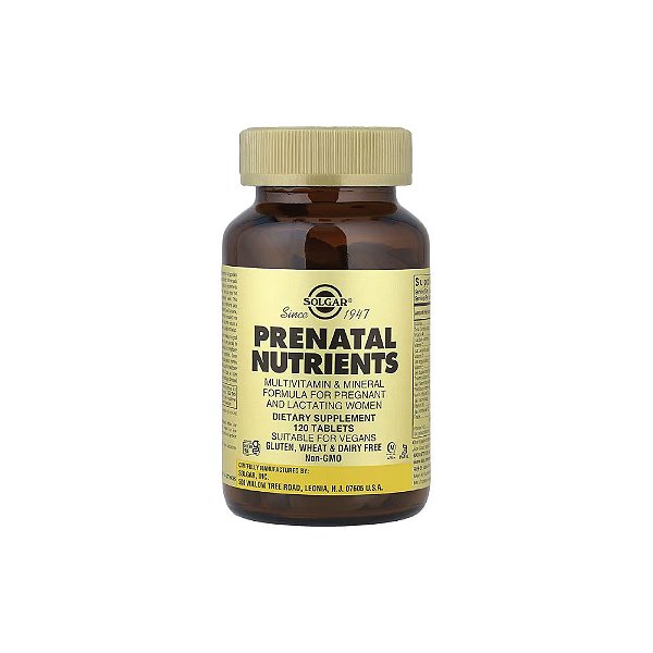 Nutrientes Pré-natais 120 Comprimidos - Solgar