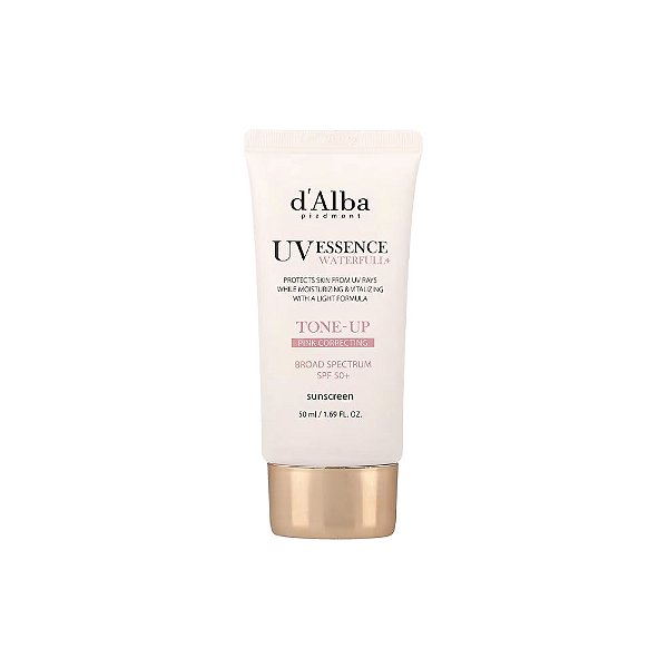 UV Essência Waterfull+ Protetor Solar Tonificante e Rosa FPS 50+ 50 ml - d'Alba