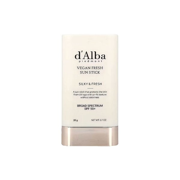 Bastão Solar Fresco Vegano FPS 50+ 20 g - d'Alba