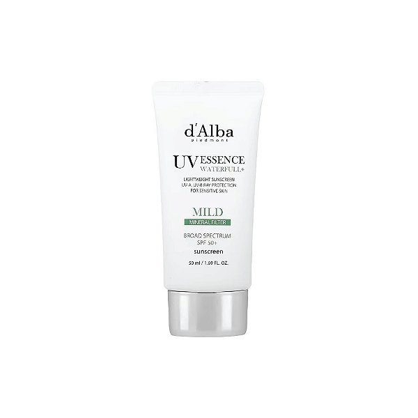 UV Essência Waterfull+ Protetor Solar Suave FPS 50+ 50 ml - d'Alba