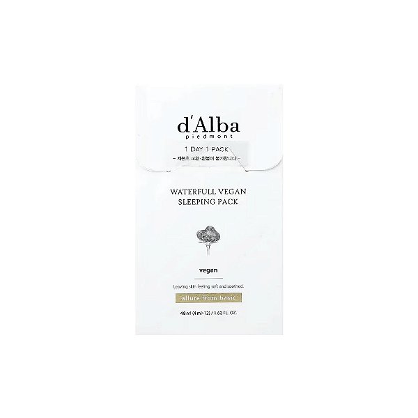 Pacote Vegano para Dormir da Waterfull 12 Embalagens 4 ml Cada - d'Alba