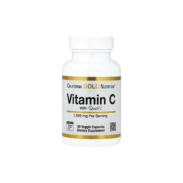 Vitamina C Quali-C 1.000mg 60 Cápsulas Vegetais - California Gold Nutrition