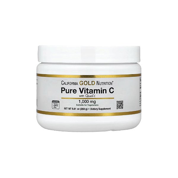 Vitamina C Pura Quali-C em Pó 250 g - California Gold Nutrition
