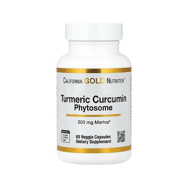 Cúrcuma Curcumina Phytosome Meriva® 500 mg 60 Cápsulas Vegetais - California Gold Nutrition