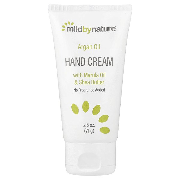 Creme para as Mãos de Óleo de Argão com Óleo de Marula e Manteiga de Karité Suavizante e Sem Aroma 71 g - Mild By Nature