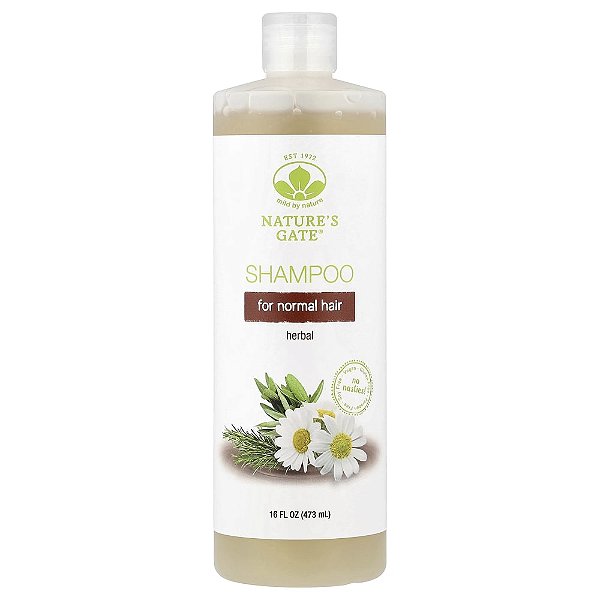 Nature's Gate Shampoo de Ervas para Cabelos Normais 473 ml - Mild By Nature
