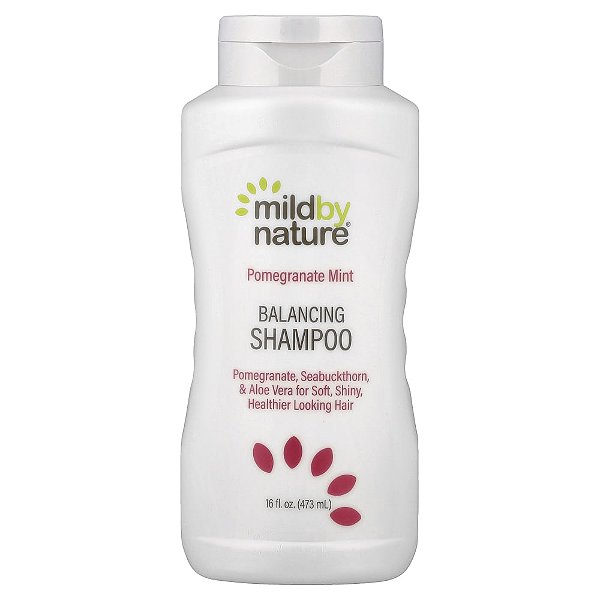 Shampoo Balanceador de Menta e Romã 473 ml - Mild By Nature