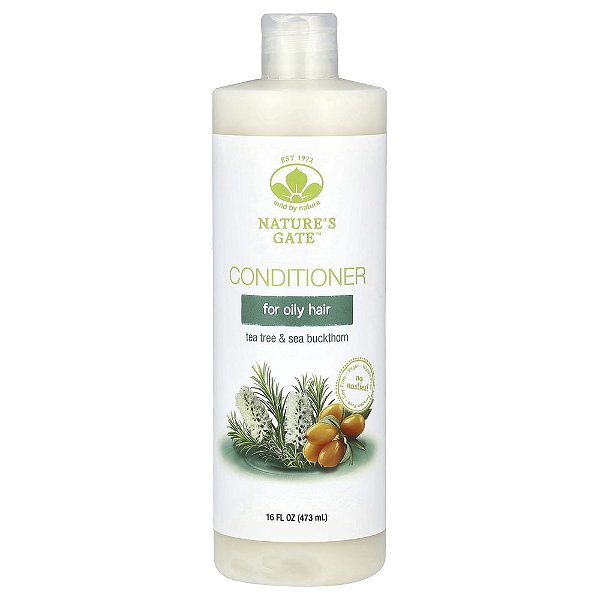 Nature's Gate Condicionador de Melaleuca e Espinheiro-marítimo para Cabelos Oleosos 473 ml - Mild By Nature