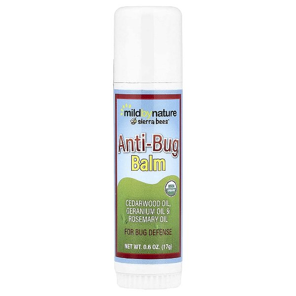 Bálsamo Repelente de Insetos em Bastão Cedro Gerânio e Óleo de Alecrim 17 g - Mild By Nature