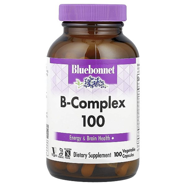 Complexo B 100 100 Cápsulas Vegetais - Bluebonnet Nutrition