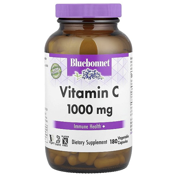 Vitamina C 1.000mg 180 Cápsulas Vegetais - Bluebonnet Nutrition