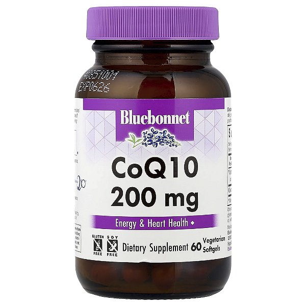CoQ10 200 mg 60 Cápsulas - Bluebonnet Nutrition