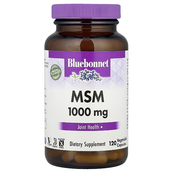 MSM 1000mg 120 Cápsulas Vegetais - Bluebonnet Nutrition