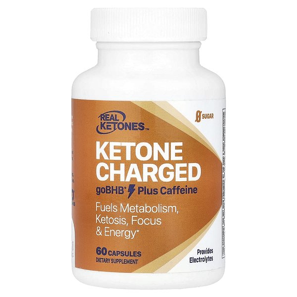 Ketone Charged goBHB Plus Cafeína 60 Cápsulas - Real Ketones