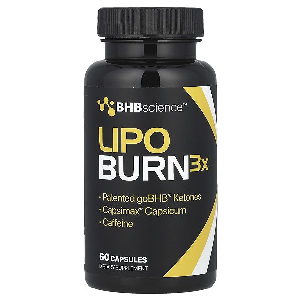 Lipo Burn3X 60 Cápsulas - Real Ketones