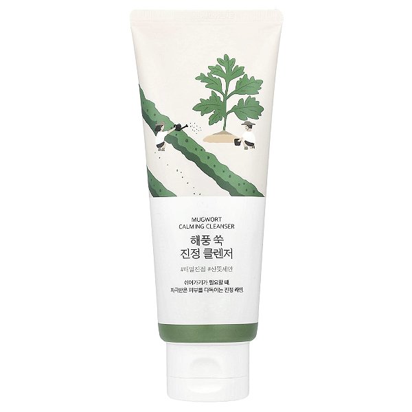 Mugwort Calming Cleanser Espuma de Limpeza 150 ml - Round Lab