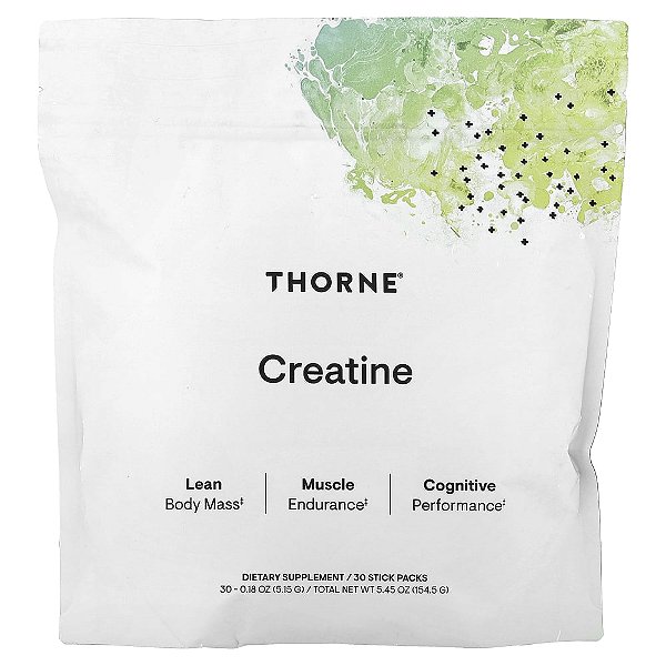 Creatina Monohidratada Sem Sabor 30 Saches 154 g - Thorne