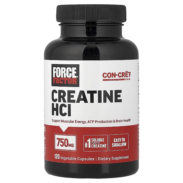 Cloridrato de Creatina HCL 750 mg 120 Capsulas Vegetais - Force Factor