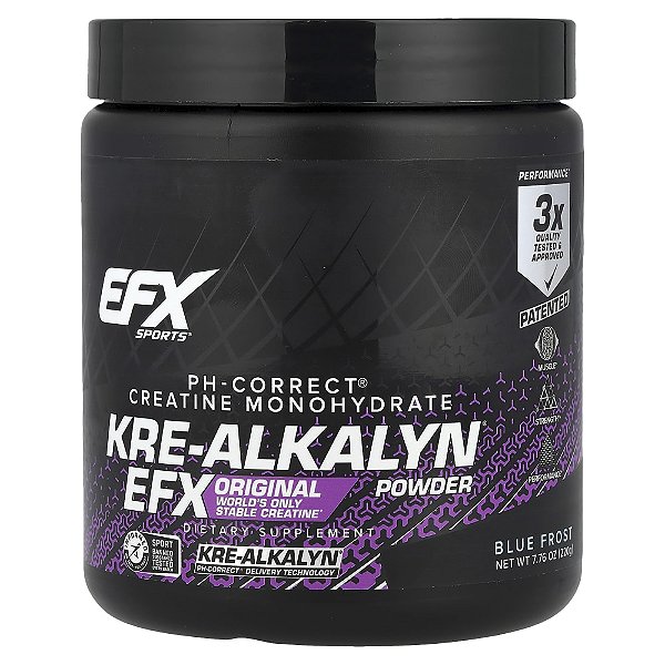 Kre-Alkalyn EFX Creatina Tamponada Framboesa Azul 220 g - EFX Sports