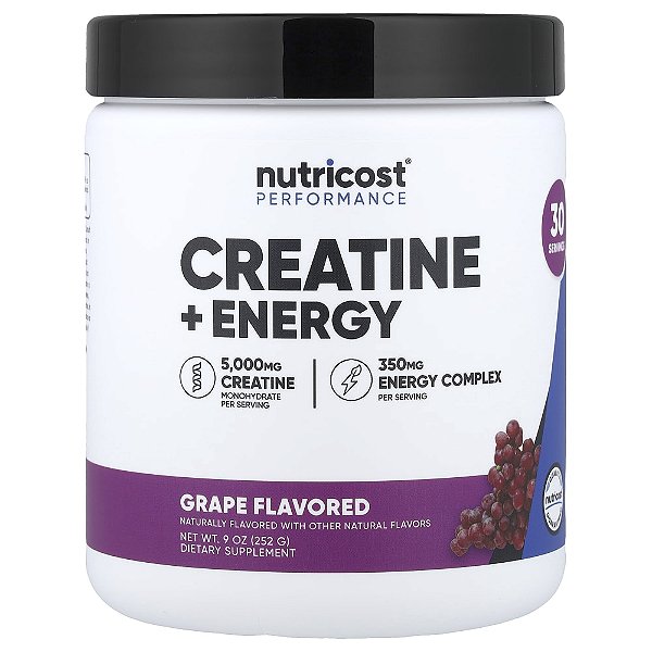 Performance Creatina e Energia Uva 252 g - Nutricost