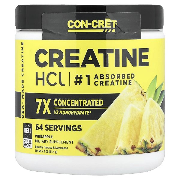 Cloridrato de Creatina HCL 750mg Abacaxi 61.4 g - Con-Cret