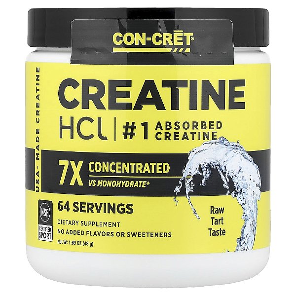 Cloridrato de Creatina HCL 750mg Sem Sabor 48 g - Con-Cret