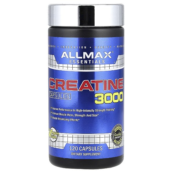 Creatina 3000 750 mg 120 Cápsulas Vegetais - ALLMAX