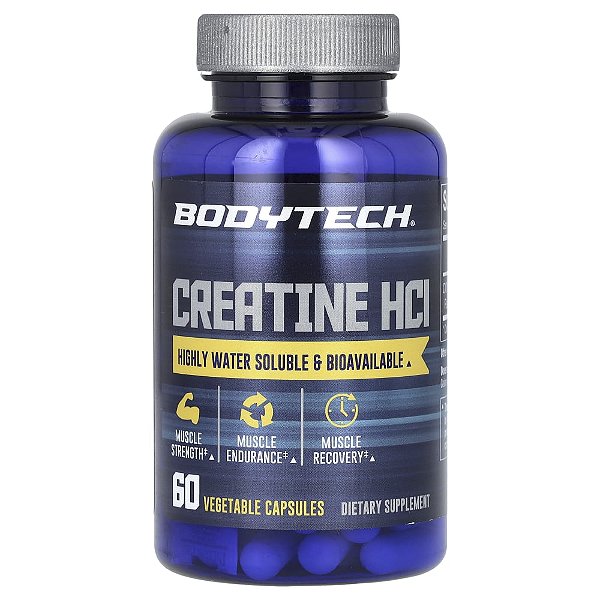 Cloridrato de Creatina HCL 750 mg 60 Cápsulas Vegetais - BodyTech