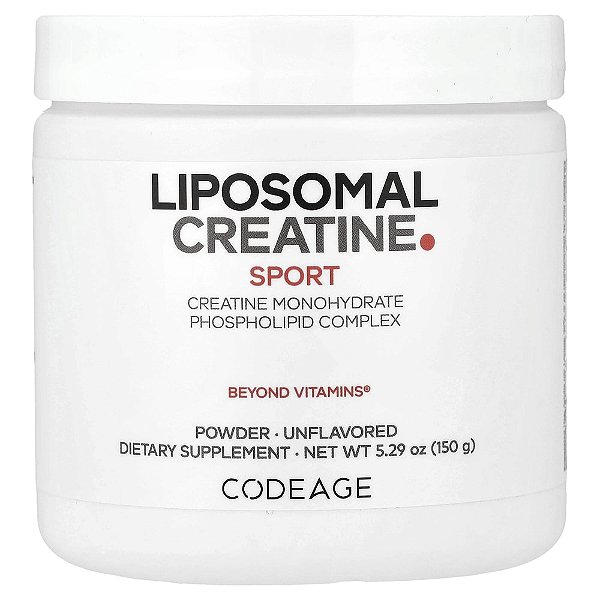 Creatina Lipossomal Sport em Pó Sem Sabor 150 g - Codeage