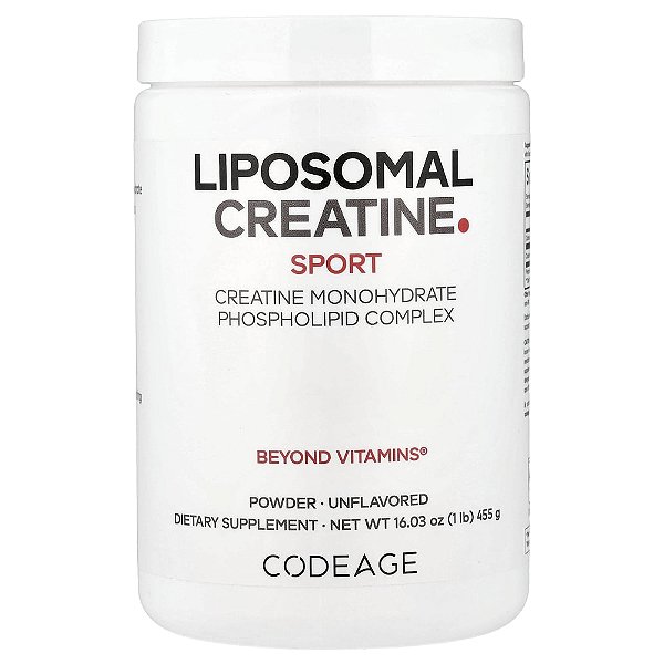 Creatina Lipossomal Sport em Pó Sem Sabor 455 g - Codeage