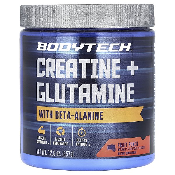 Creatina e Glutamina com Beta-Alanina Ponche de Frutas 357 g - BodyTech