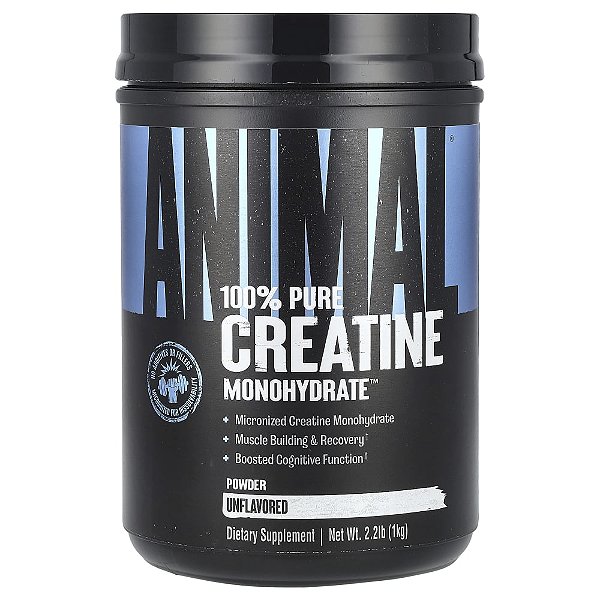 Creatina Monohidratada em Pó Sem Sabor 1 kg - Animal